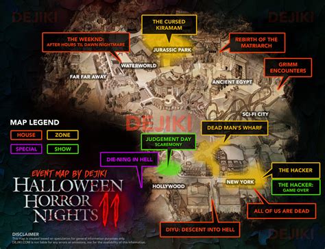 The First Halloween Horror Nights Speculation Map Of Off