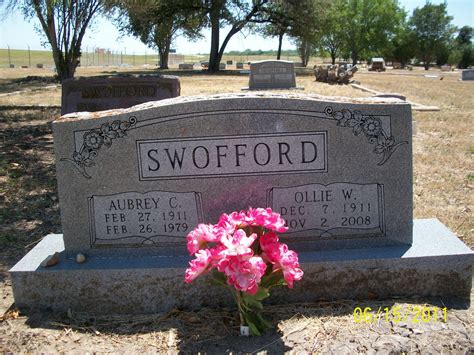 Aubrey Clifford Swofford M Morial Find A Grave