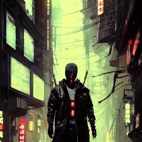 A Beautiful Ukiyo Painting Of Full Body Cyberpunk Stable Diffusion