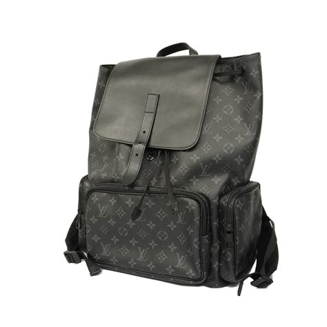 Louis Vuitton Auth Louis Vuitton Monogram Eclipse Trio Backpack M