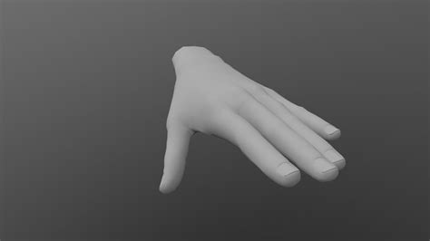 D Model Low Poly Hand Base Model Vr Ar Low Poly Cgtrader