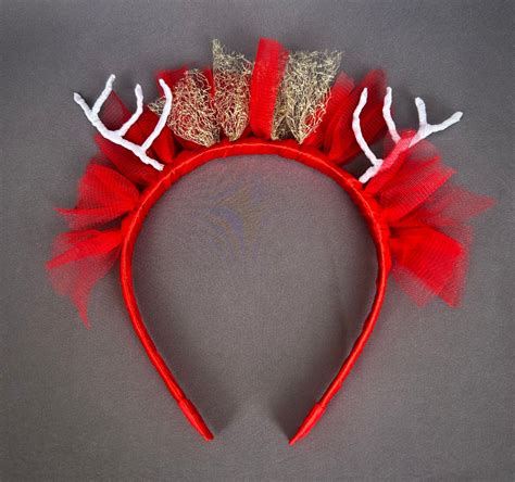 Deer Antler Headband Antler Headdress Reindeer Headband Christmas