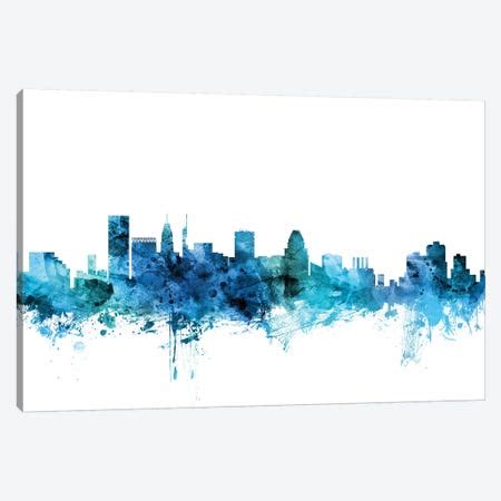 Baltimore, Maryland Skyline Canvas Print by Michael Tompsett | iCanvas