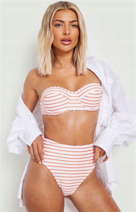 Bikini Paski 7JT NE7 XS Boohoo Góra Od Ceny i opinie Ceneo pl