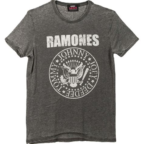 Ramones Ramones Mens Presidential Seal T Shirt Grey