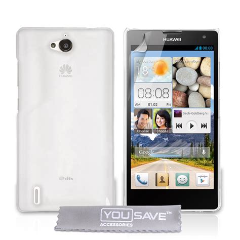 YouSave Accessories Huawei Ascend G740 Hard Case Crystal Clear