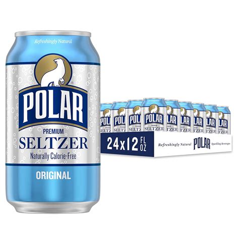 Amazon Polar Seltzer Water Original 12 Fl Oz Cans 24 Pack