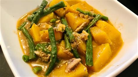 Ginisang Sitaw At Kalabasa With Sardinas Sauté String Beans And Squash With Canned Sardines