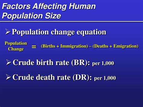 Ppt Applying Population Ecology The Human Population Powerpoint