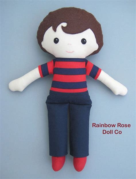 Boy Rag Doll Pattern Pdf Cloth Doll Pattern By Rainbowrosedollco Rag