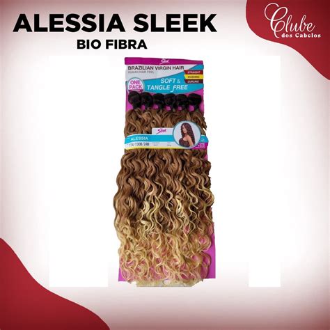 Cabelo Bio Fibra Cacheada Alessia Sleek Shopee Brasil