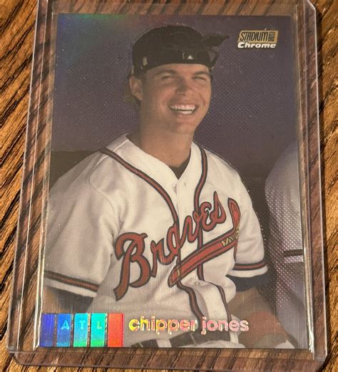 Topps Stadium Club Chrome Gold Refractor Chipper Jones