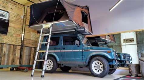 IKamper Skycamp Rooftop Tent On Suzuki Samurai In Altitude Industries