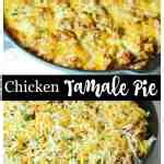 Chicken Talmale Pie Casserole baked in a skillet | Butter & Baggage