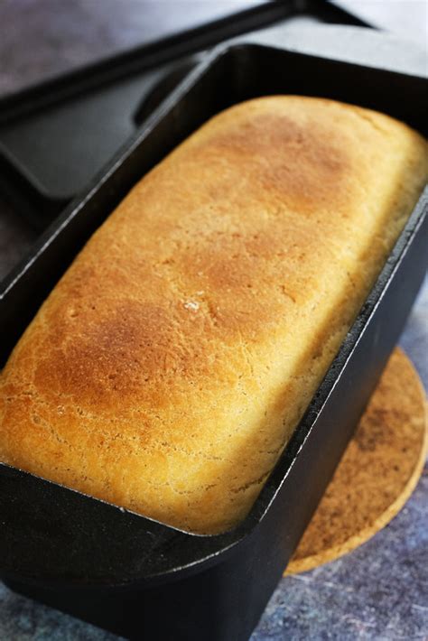 Easy Homemade Bread - Baked in a Cast Iron Bread Pan with Lid ...