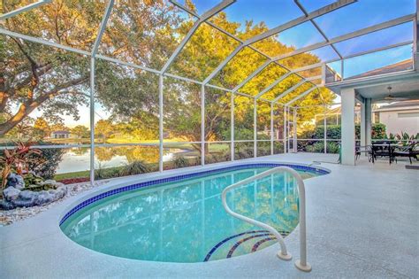 Lakefront Gated Community Home With Private Heated Pool Updated