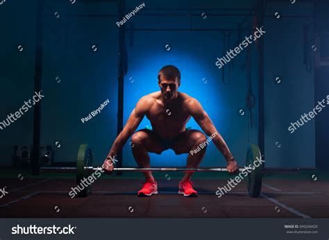 Weightlifting Functional Training Muscular Man Naked Foto de stock 699244420 | Shutterstock