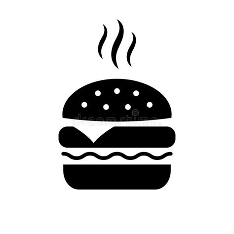 Icono Del Vector De La Hamburguesa Ilustración Del Vector Ilustración