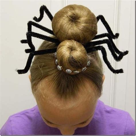 15 Awesome Halloween Hairstyles Crazy Hair Giant Spider And Spider