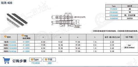 08a链条08a滚子链条08a工业链条【规格尺寸参数】凡一商城