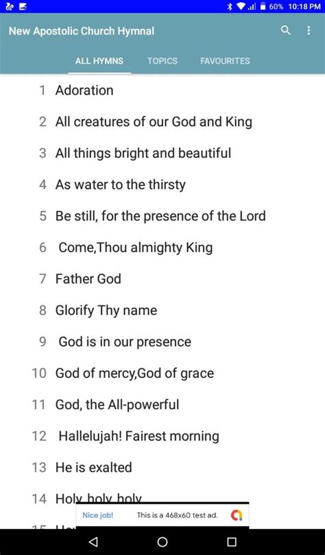 New Apostolic Church Hymnal Android
