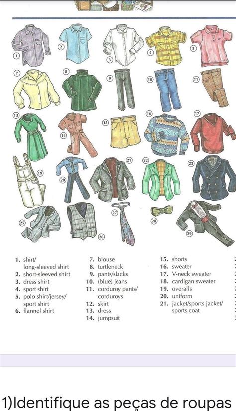 Ficha De Trabalho De Inglês 5º Ano Clothes PDF 56 OFF