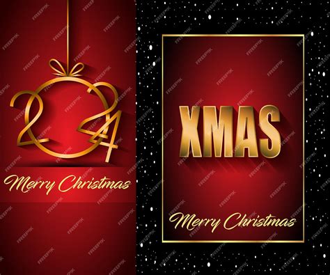 Premium Vector 2024 Merry Christmas Background For Your Seasonal