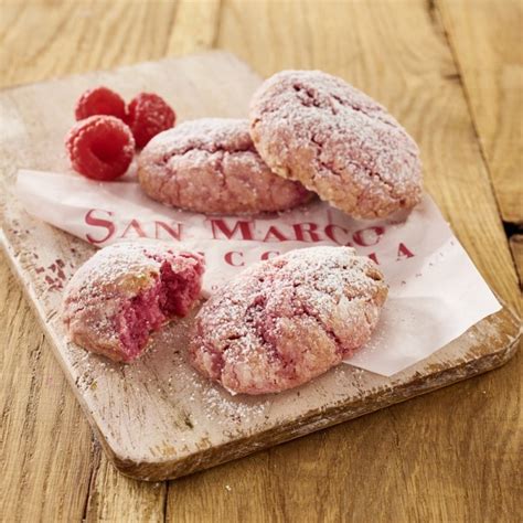 Amaretti Lamponi Italienisches Gebäck Biscotti Pasticceria Poccino