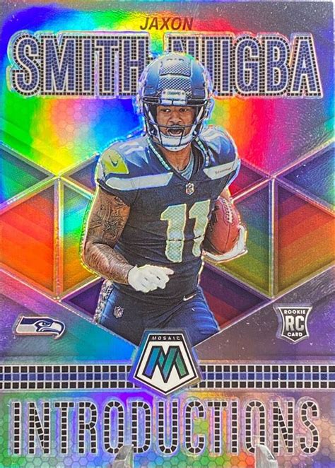 Jaxon Smith Njigba 2023 Mosaic I 7 Introductions Silver Price Guide