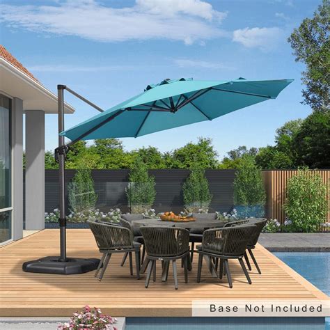 Purple Leaf Ft Octagon Outdoor Patio Cantilever Umbrella Aluminum