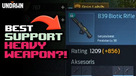 UNDAWN Review Weapon B39 Biotic Rifle Heavy Weapon Support Paling