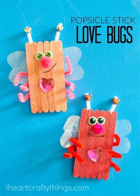 Easy Popsicle Stick Valentine Crafts