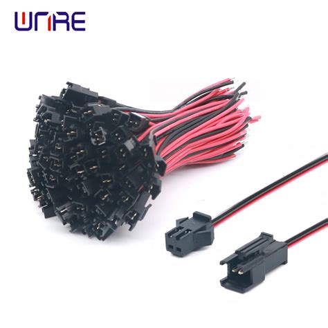 China JST Terminal Electrical 2 Pins SM Plug Cables With Connector Wire