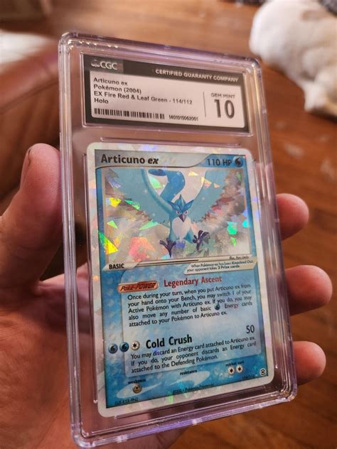 POP 15 CGC 10 GEM MINT Pokemon Fire Red Leaf Green Articuno Ex 114