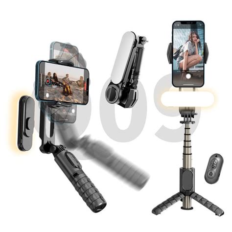 GUOWEISZ Q09 Mini Handheld Gimbal Stabilizer Wireless Bluetooth Selfie