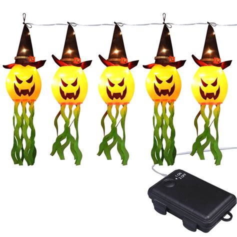 Fridja Halloween Decoration LED Lights Flashing Lights Ghost Festival