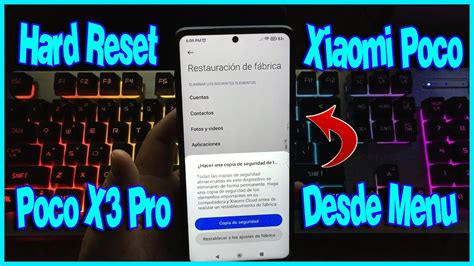 Restablecer De Fabrica Xiaomi Poco X Pro Hard Reset Android Youtube