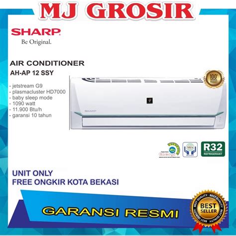 Jual Ac Sharp Ah Ap Ssy Pk R Plasma Cluster Standart Low Unit