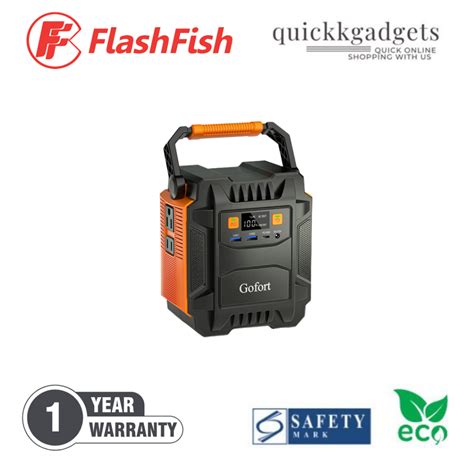 Flashfish Portable Power Station A W Solar Generator Wh