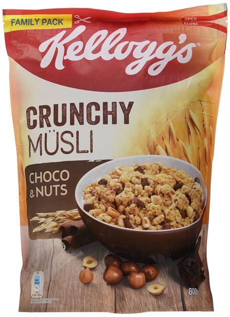 Kellogg S Crunchy M Sli Choco Nuts Er Pack X G Amazon De