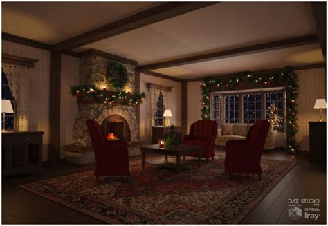 Winter Cottage Interior – Render-State