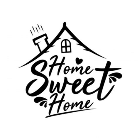 Download High Quality home sweet home clipart black white Transparent PNG Images - Art Prim clip ...