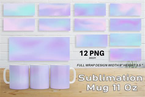 Mug Wrap Sublimation Unicorn Color Grafik Von Artnoy Creative Fabrica