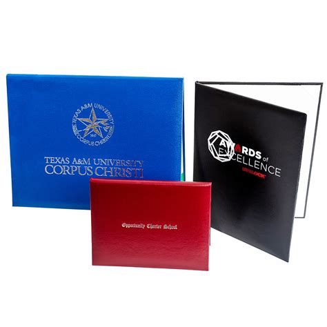 Imitation Leather Certificate Holders Majestic Document Holders