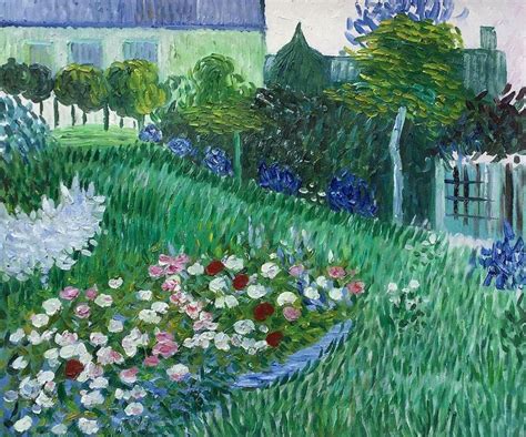 Van Gogh The Garden Of Daubigny Reproduction Oil Paintings