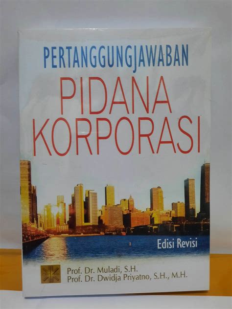 Buku Pertanggungjawaban Pidana Korporasi Muladi Lazada Indonesia