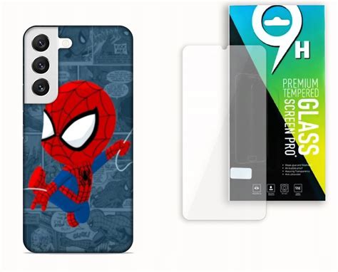 ETUI CASE DO SAMSUNG GALAXY S22 SZKŁO HARTOWANE SPIDEY MARVEL BAJKI