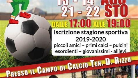 Asd Sant Onofrio Calcio Aperte Le Iscrizioni Per Il Settore Giovanile