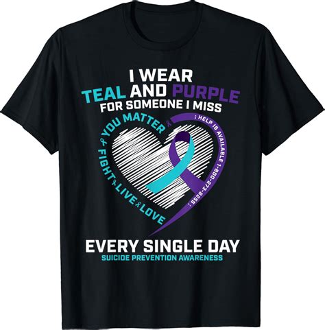 Amazon In Loving Memory Shirts Tshirt Suicide Prevention Awareness