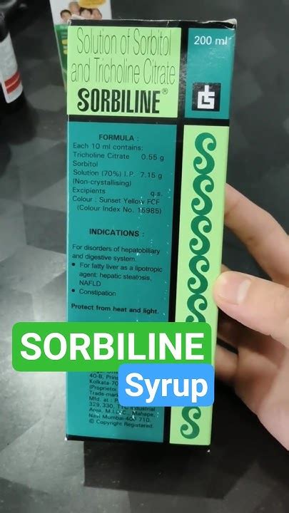 sorbiline syrup liver cholesterol kabz ka solution youtube
